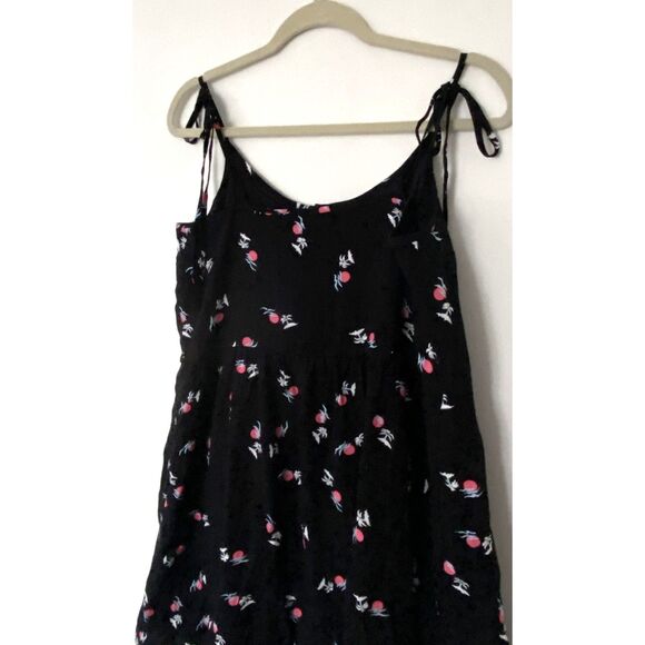 NWT Levis Black Island Print Summer Strappy Sundress Sleeveless Button Down Sz M - Picture 5 of 10